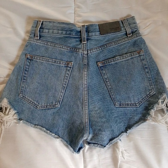 Carmar High Rise Denim Jean Shorts Size 25 - Picture 2 of 5